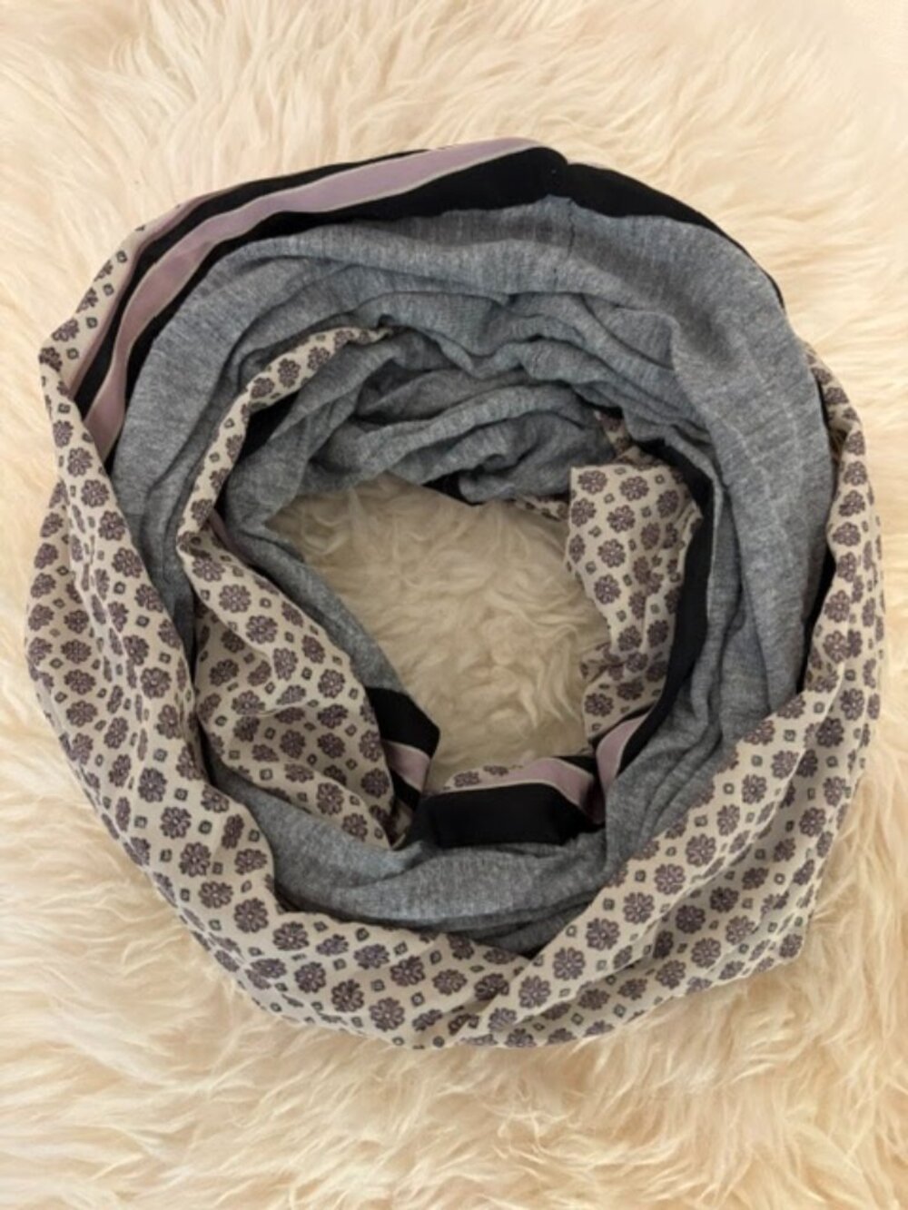 Loft Ann Taylor reversible infinity scarf